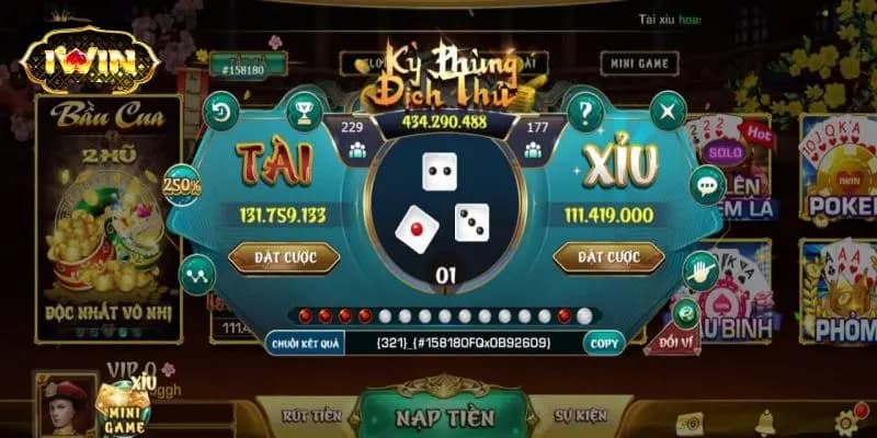 Tài xỉu online iWIN Luật chơi tài xỉu online Iwin dễ hiểu